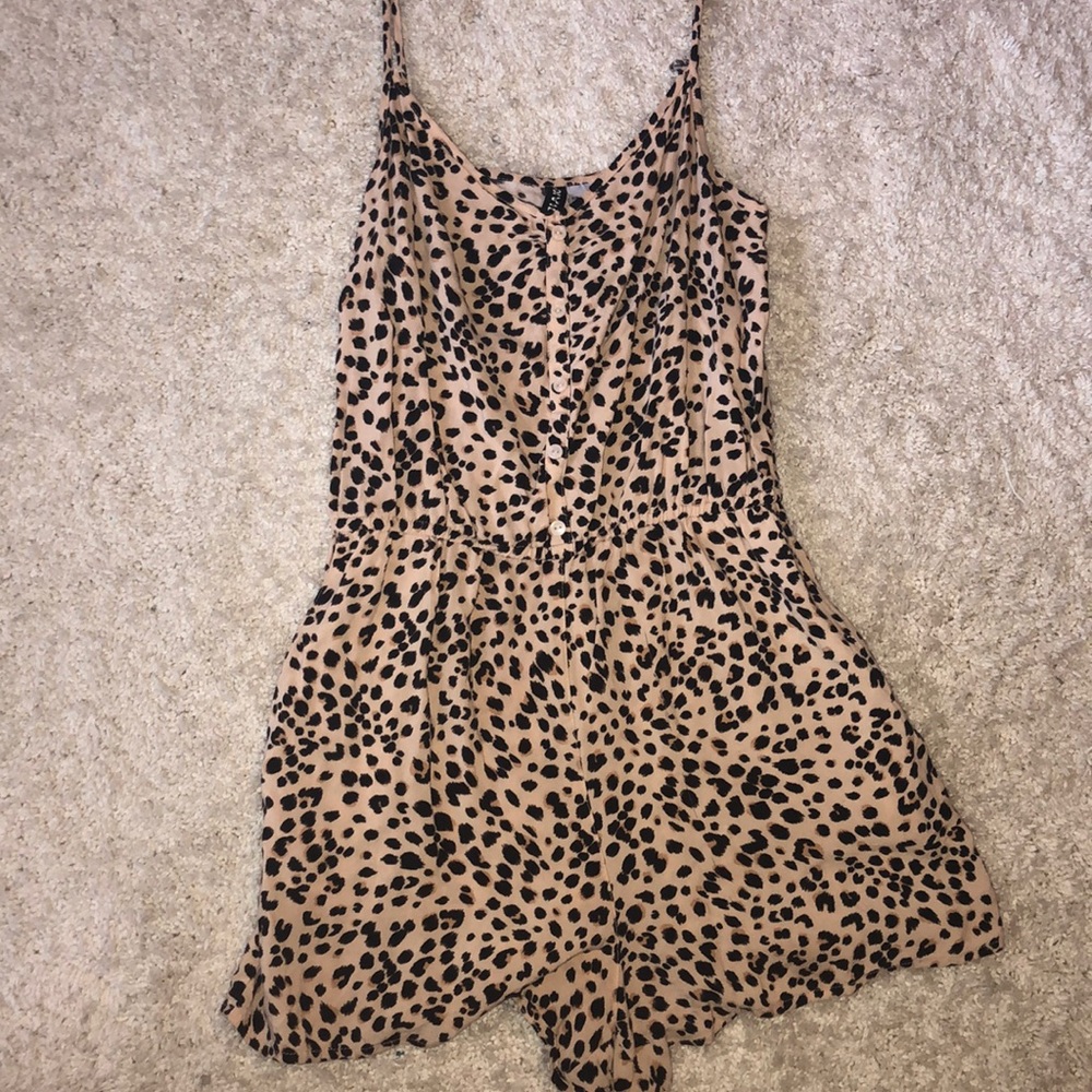 Cheetah Print Romper